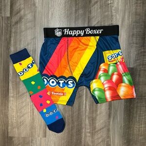 Dots Happy Boxer Boxer Brief and Sock Set - Medium